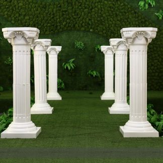 4x Plastic Props Roman Column
