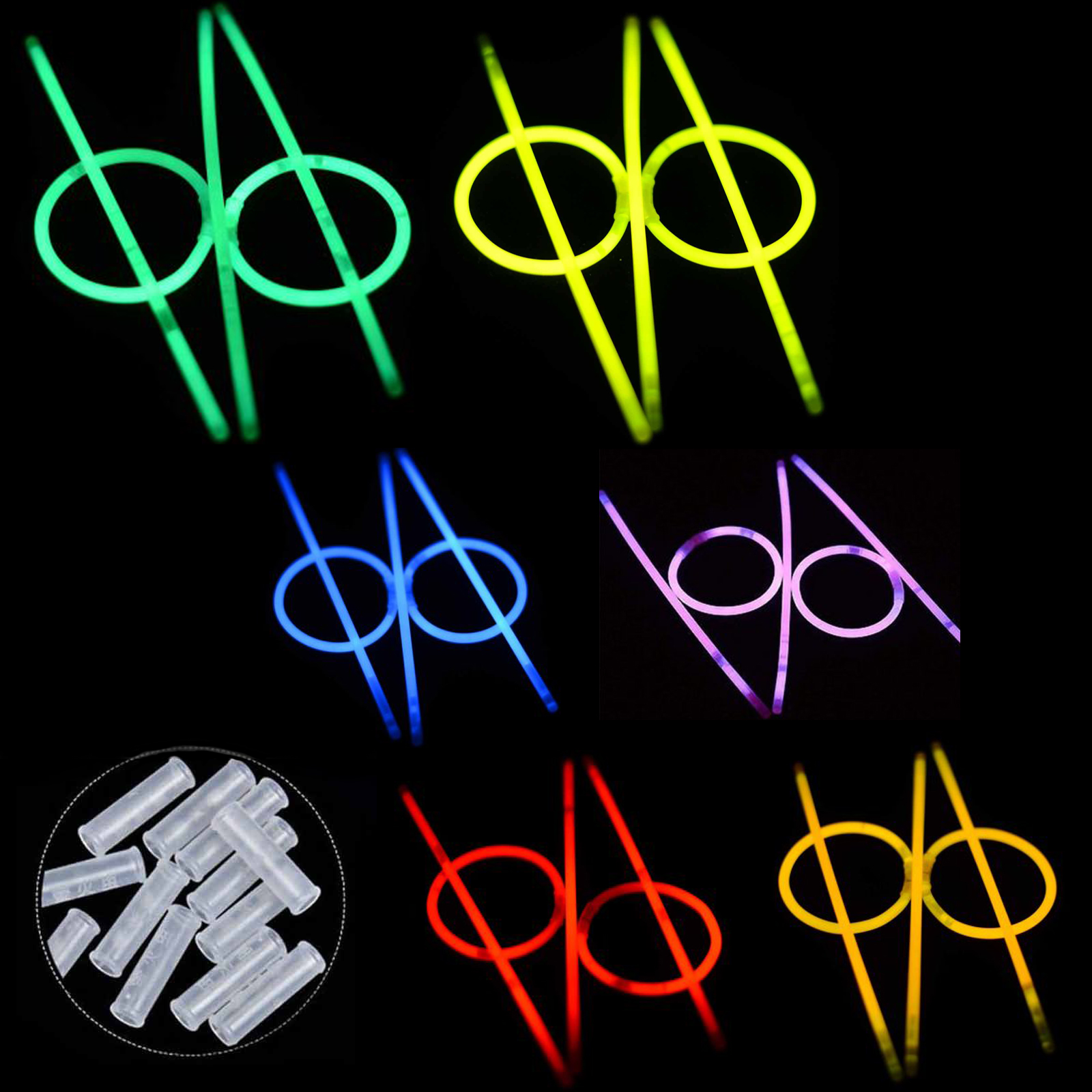 100 Mixed Single Colour Glow Sticks Bracelets Party Glowsticks Glow in the  dark - Party Bestbuy Online Store