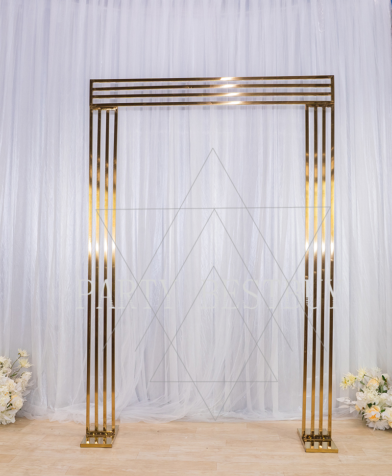 22x15m Glossy Gold Arch Backdrop Flower Stand Frame Wall Wedding Props Event Party Bestbuy