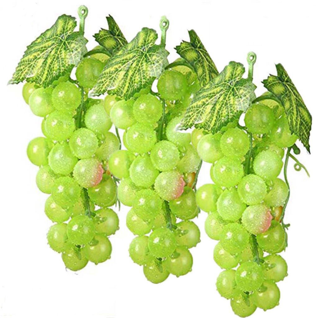 10x Artificial Grapes Wedding Decoration Fake Fruit FoodBunch Lifelike   222 1024x1024 