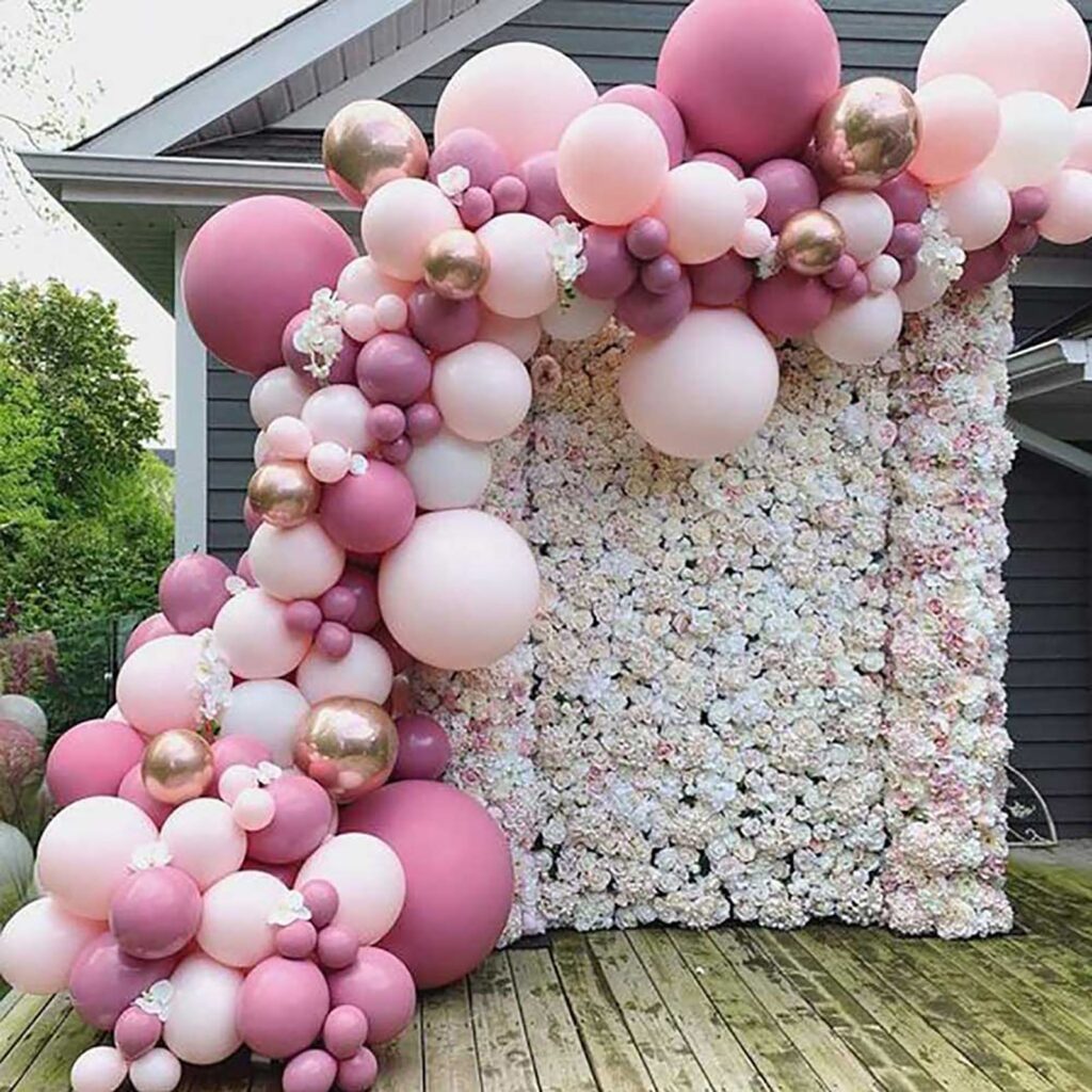 Pcs Hot Pink Balloon Arch Kit Garland Baby Shower Wedding Birthday Party Decor Party Bestbuy