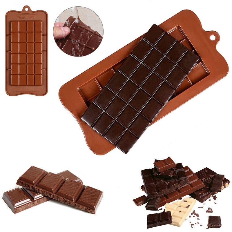 Cake Decor 6 Cavity Protein Bar Shape Chocolate Bar Silicone Chocolate –  Arife Online Store
