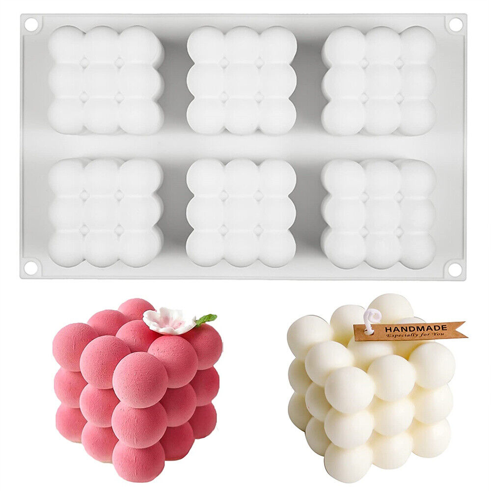 Bubble Silicone Baking Mold For Mousse Cake Silicone Mold Diy Candle Making  Mold French Dessert Mold, 6 Cavity Bubble Candle Mold, For Pastry  Chocolate, Pudding, Jelly, Cheesecake, Ice Cream Making - Temu