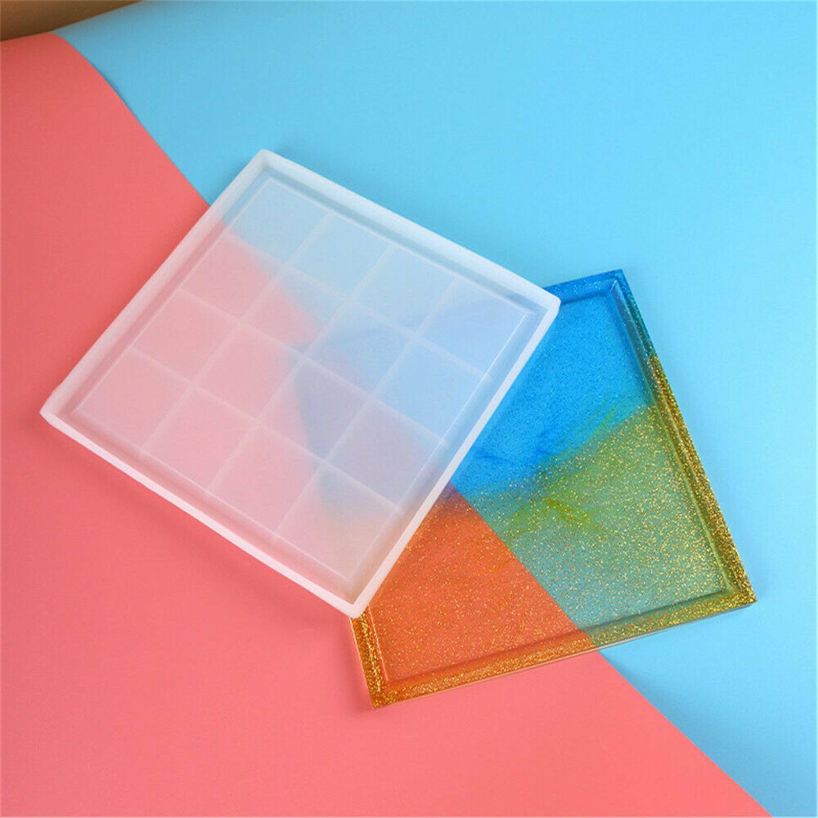 12cm/5 Large Cube Square Resin Casting Mould Silicone Mold