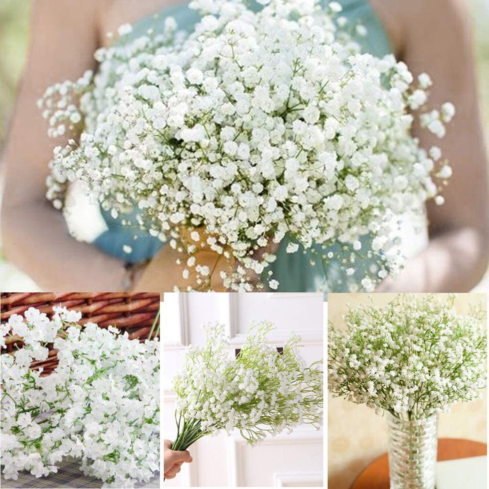 Silk Baby's Breath  Artificial Gypsophila Flower Bouquet